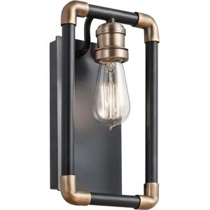 Elstead Lighting Imahn Black Brass Wall Light - Industrial Wall Fixture Elstead Lighting Imahn Black Brass Wall Light - Industrial Wall Fixture