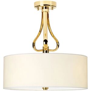 Elstead Lighting Falmouth 3 LED Semi Flush Ceiling Fitting - Bathroom IP44 Gold Elstead Lighting Falmouth 3 LED Semi Flush Ceiling Fitting - Bathroom IP44 Gold