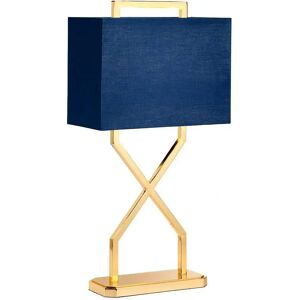 Lampada da tavolo Cross di Elstead Lighting - Blu navy - E27 Lampada da tavolo Cross di Elstead Lighting - Blu navy - E27