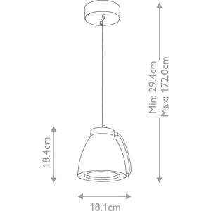 Netlighting Europa LED 1 Light Small Dome Ceiling Pendant - Ceiling Pendant Light Netlighting Europa LED 1 Light Small Dome Ceiling Pendant - Ceiling Pendant Light