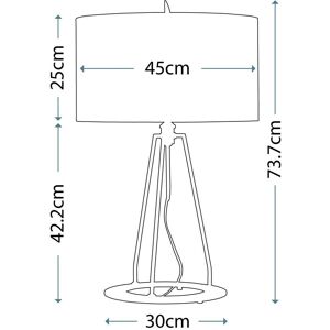 Elstead Ferrara Lampa stołowa - Złoto i szary wykończenie Elstead Ferrara Lampa stołowa - Złoto i szary wykończenie