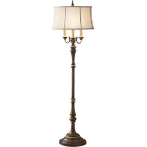 Elstead Feiss Gibson 4 Light Floor Lamp - Brown/White Elstead Feiss Gibson 4 Light Floor Lamp - Brown/White