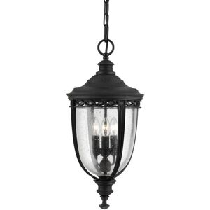 Feiss English Bridle 3-Light Outdoor Ceiling Lantern Black - Ceiling Lantern Feiss English Bridle 3-Light Outdoor Ceiling Lantern Black - Ceiling Lantern