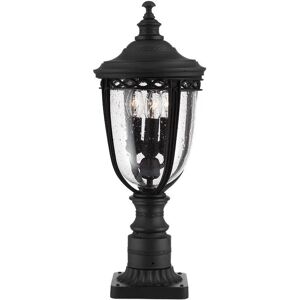 Feiss English Bridle 3-Light Outdoor Pedestal Light - Outdoor Pedestal Light Feiss English Bridle 3-Light Outdoor Pedestal Light - Outdoor Pedestal Light