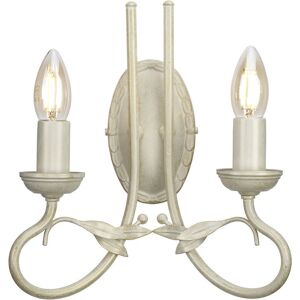 Elstead Lighting Olivia 2 Applique da Parete Avorio Oro - Lampada da Parete Elstead Lighting Olivia 2 Applique da Parete Avorio Oro - Lampada da Parete