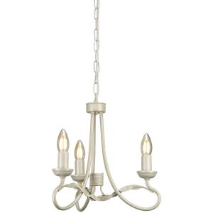 Elstead Lighting Olivia Chandelier 3 Light Ivory Gold Finish E14 - Chandelier Elstead Lighting Olivia Chandelier 3 Light Ivory Gold Finish E14 - Chandelier