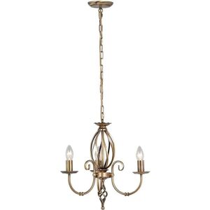 Elstead Artisan 3 Light Chandelier - Aged Brass - Decorative Lighting Elstead Artisan 3 Light Chandelier - Aged Brass - Decorative Lighting