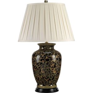 Elstead Lighting Morris 1 Light Large Table Lamp - Porcelain, Black, Gold, E27 Elstead Lighting Morris 1 Light Large Table Lamp - Porcelain, Black, Gold, E27