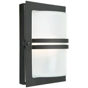 Netlighting Black Wall Light - 1 Light - Outdoor Frosted IP54 E27 Netlighting Black Wall Light - 1 Light - Outdoor Frosted IP54 E27