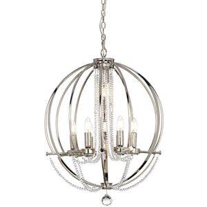 Lampadario Cassie a 7 luci - Acciaio Lampadario Cassie a 7 luci - Acciaio