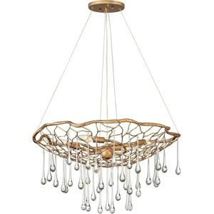 Lampadario Laguna a 4 luci in oro brunito - Hinkley Lampadario Laguna a 4 luci in oro brunito - Hinkley