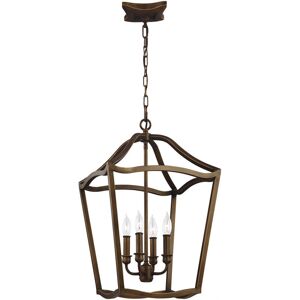 Lampadario a 4 luci Yarmouth - Ottone anticato verniciato Lampadario a 4 luci Yarmouth - Ottone anticato verniciato