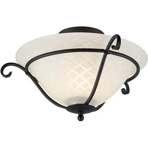 Elstead Black Semi-flush Ceiling Light - Ceiling Type Elstead Black Semi-flush Ceiling Light - Ceiling Type