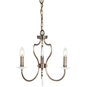 Netlighting Pimlico Chandelier - 3 Light Dark Bronze - E14 Netlighting Pimlico Chandelier - 3 Light Dark Bronze - E14