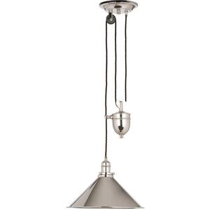 Elstead Provence Polished Nickel Pendant - Adjustable Height 96-180cm Elstead Provence Polished Nickel Pendant - Adjustable Height 96-180cm