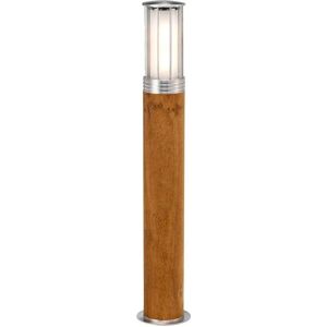 Elstead Hornsea Single Light Outdoor Bollard - Stainless Steel, Teak, IP55 Elstead Hornsea Single Light Outdoor Bollard - Stainless Steel, Teak, IP55
