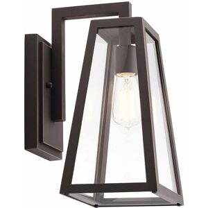 Kichler Delison Outdoor Wall Lantern - Rubbed Bronze - IP44 Kichler Delison Outdoor Wall Lantern - Rubbed Bronze - IP44