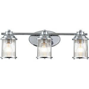 Kichler Ashland Bay 3-Licht Badezimmer Wandarmatur - Polierter Chrom Kichler Ashland Bay 3-Licht Badezimmer Wandarmatur - Polierter Chrom