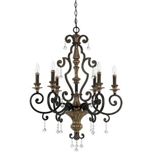 Elstead Quoizel Marquette 6 Light Chandelier - Heirloom Finish Elstead Quoizel Marquette 6 Light Chandelier - Heirloom Finish