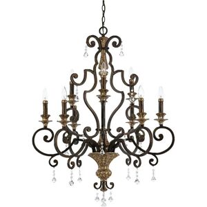 Quoizel Marquette 9-Light Chandelier - Antique Bronze - Ceiling Light Quoizel Marquette 9-Light Chandelier - Antique Bronze - Ceiling Light