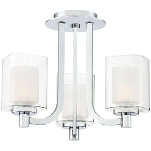 Quoizel Kolt 3 Light Semi Flush Bathroom Ceiling Light - Ceiling Light Quoizel Kolt 3 Light Semi Flush Bathroom Ceiling Light - Ceiling Light