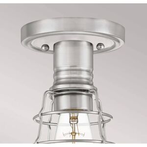 Quoizel Mixon Semi Flush Ceiling Light - Industrial Cage Style Quoizel Mixon Semi Flush Ceiling Light - Industrial Cage Style