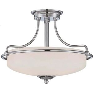 Quoizel Griffin 3 Light Semi-Flush Ceiling Light - Ceiling Light Quoizel Griffin 3 Light Semi-Flush Ceiling Light - Ceiling Light
