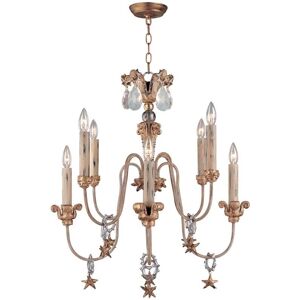 Netlighting Mignon 8 Light Chandelier - Gold Silver Finish Netlighting Mignon 8 Light Chandelier - Gold Silver Finish
