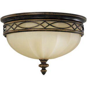 Elstead Walnut Victorian 3-Light Ceiling Fixture - Drawing Room Elstead Walnut Victorian 3-Light Ceiling Fixture - Drawing Room