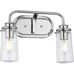 Applique Kichler Braelyn - Acciaio, Vetro con semi, Cromo IP44 Applique Kichler Braelyn - Acciaio, Vetro con semi, Cromo IP44