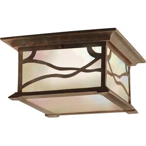 Lampada da Soffitto Esteriore Kichler Morris 2 Luci Rame - Plafoniera Lampada da Soffitto Esteriore Kichler Morris 2 Luci Rame - Plafoniera