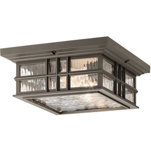 Kichler Beacon Square Outdoor Ceiling Light - 2 Bulbs Kichler Beacon Square Outdoor Ceiling Light - 2 Bulbs