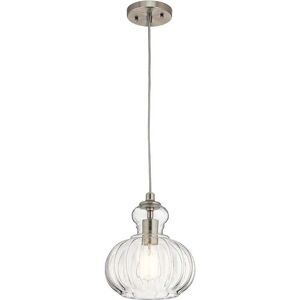 Kichler Riviera Brushed Nickel Ceiling Pendant - Modern Vintage Light Kichler Riviera Brushed Nickel Ceiling Pendant - Modern Vintage Light