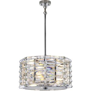 Elstead Lighting Shoal 4 Light Pendant - Crystal, Steel, Polished Nickel Elstead Lighting Shoal 4 Light Pendant - Crystal, Steel, Polished Nickel