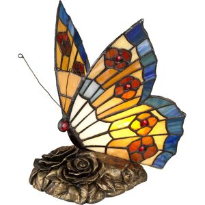 Quoizel Schmetterlings Tiffany-Lampe - G9 Bronze Quoizel Schmetterlings Tiffany-Lampe - G9 Bronze