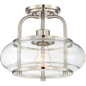 Quoizel Trilogy Brushed Nickel E27 Semi-Flush Mount Quoizel Trilogy Brushed Nickel E27 Semi-Flush Mount