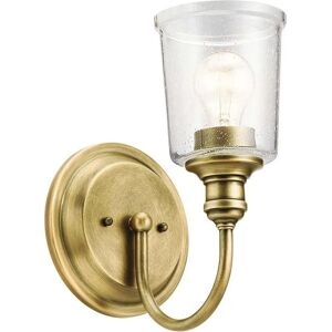 Kichler Waverly Natural Brass 1-Light Wall Light - Wall Light Kichler Waverly Natural Brass 1-Light Wall Light - Wall Light
