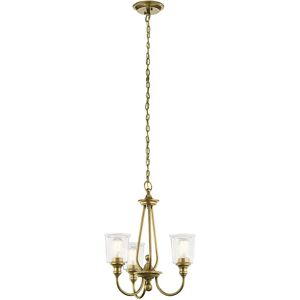 Kichler Waverly 3-Light Chandelier - Vintage Glass Kichler Waverly 3-Light Chandelier - Vintage Glass
