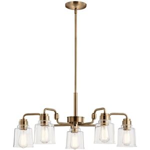 Kichler Aivian Multi Arm Pendant Ceiling Light Weathered Brass - Chandelier Kichler Aivian Multi Arm Pendant Ceiling Light Weathered Brass - Chandelier