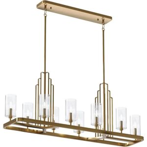Lampadario Art Deco Kimrose di Kichler - Ottone Naturale Lampadario Art Deco Kimrose di Kichler - Ottone Naturale