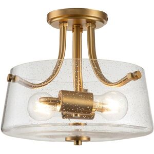 Quoizel Hollister 2 Light Semi Flush Ceiling Light - Ceiling Light Quoizel Hollister 2 Light Semi Flush Ceiling Light - Ceiling Light