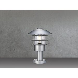 Elstead Lighting Helsingor Single Light Outdoor Pedestal Lantern Silver - Outdoor Pedestal Lantern Elstead Lighting Helsingor Single Light Outdoor Pedestal Lantern Silver - Outdoor Pedestal Lantern