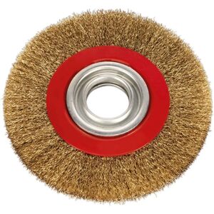 Sealey BG150/WW1 Brass Coated Steel Wire Wheel - 150mm Narrow - Wire Wheel Sealey BG150/WW1 Brass Coated Steel Wire Wheel - 150mm Narrow - Wire Wheel