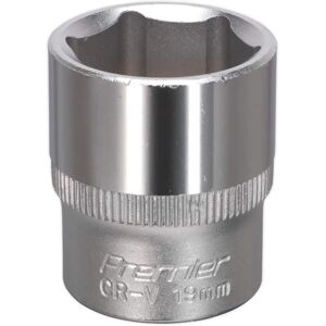 Sealey S3819 WallDrive Socket 19mm - Socket Sealey S3819 WallDrive Socket 19mm - Socket