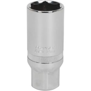 Sealey S38SP14 Spark Plug Socket - 21mm Deep 3/8" Drive Sealey S38SP14 Spark Plug Socket - 21mm Deep 3/8" Drive