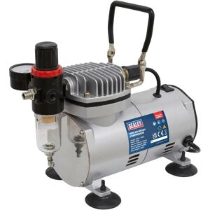 Sealey AB900 Mini Air Brush Compressor - Quiet, 120W, Oil-Free Sealey AB900 Mini Air Brush Compressor - Quiet, 120W, Oil-Free