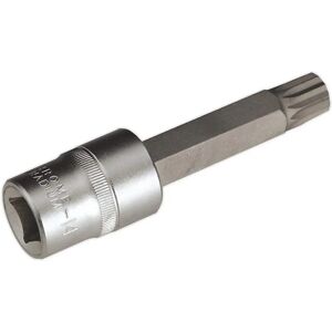 Sealey AK5531 XZN Spline Socket Bit M14 Long 1/2" Sq Drive Sealey AK5531 XZN Spline Socket Bit M14 Long 1/2" Sq Drive