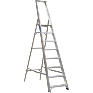 Sealey AXL8 Aluminium Step Ladder 8-tread Industrial Bs 2037/1 Sealey AXL8 Aluminium Step Ladder 8-tread Industrial Bs 2037/1