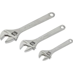 Siegen Tools S0448 Adjustable Wrench Set - 3pc, 150-250mm Siegen Tools S0448 Adjustable Wrench Set - 3pc, 150-250mm