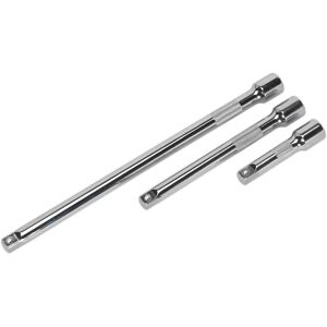 Sealey AK6340 Extension Bar Set - 3/8"Sq Drive - 75, 150, 225mm - Chrome Vanadium Steel Sealey AK6340 Extension Bar Set - 3/8"Sq Drive - 75, 150, 225mm - Chrome Vanadium Steel